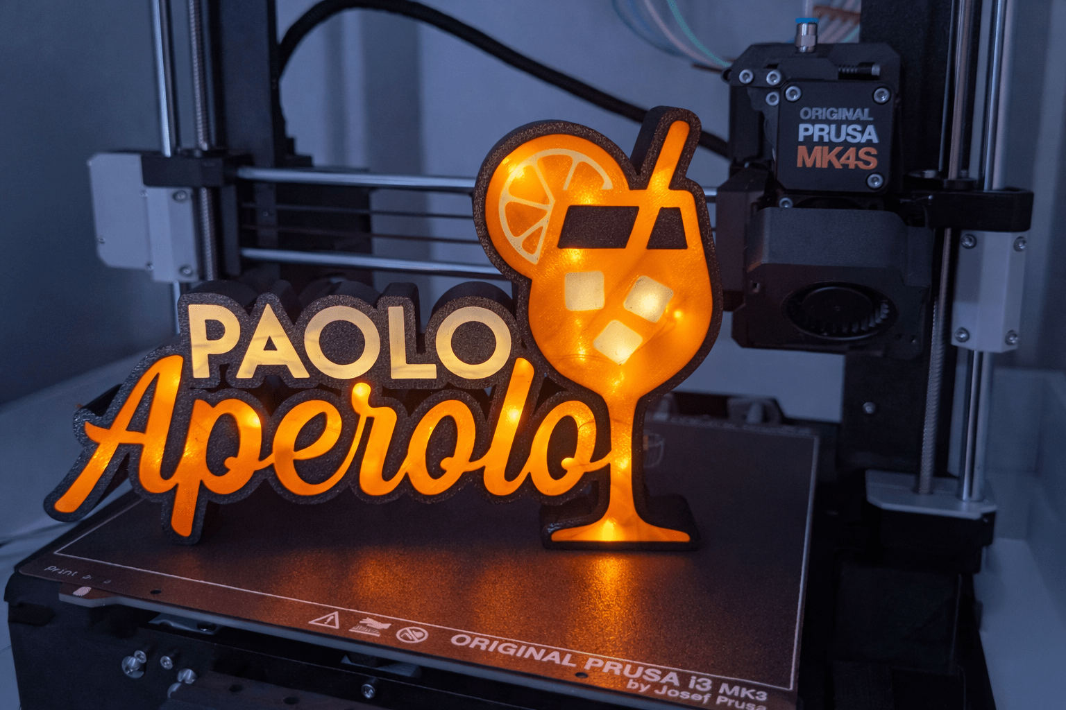 Paolo-Aperolo 3D-Druck Leuchtkasten